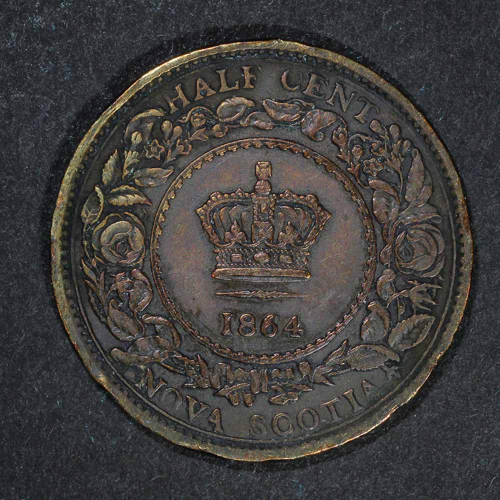 1864-Nova-Scota-1/2-Penny---Thoughts