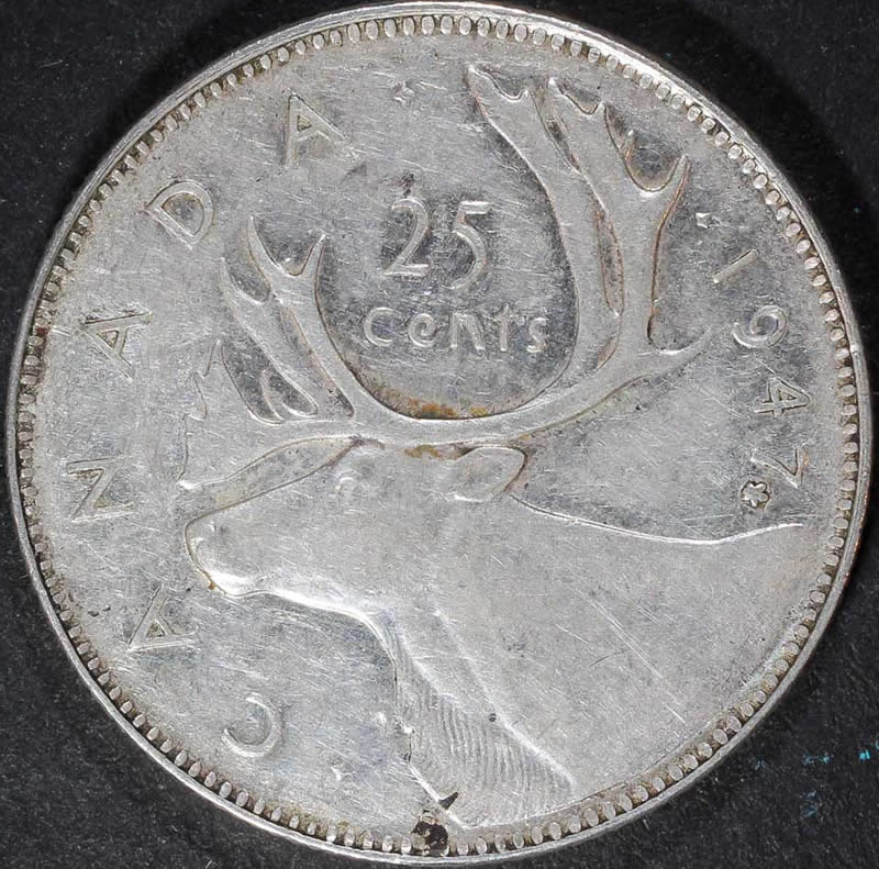 1947-Maple-Leaf-Quarter-For-Grading