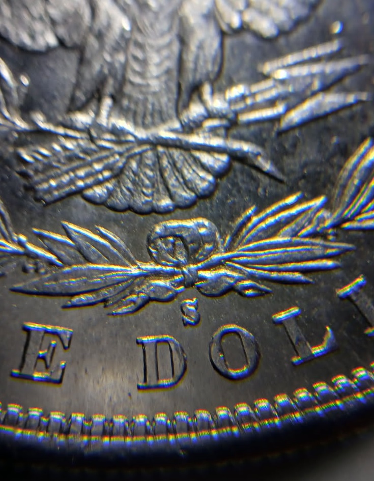 1881-S-Morgan-Dollar:-Heavy-Die-Chips-On-Date-&-Stars-/-Light-Doubling-To-Some-Stars/Letters