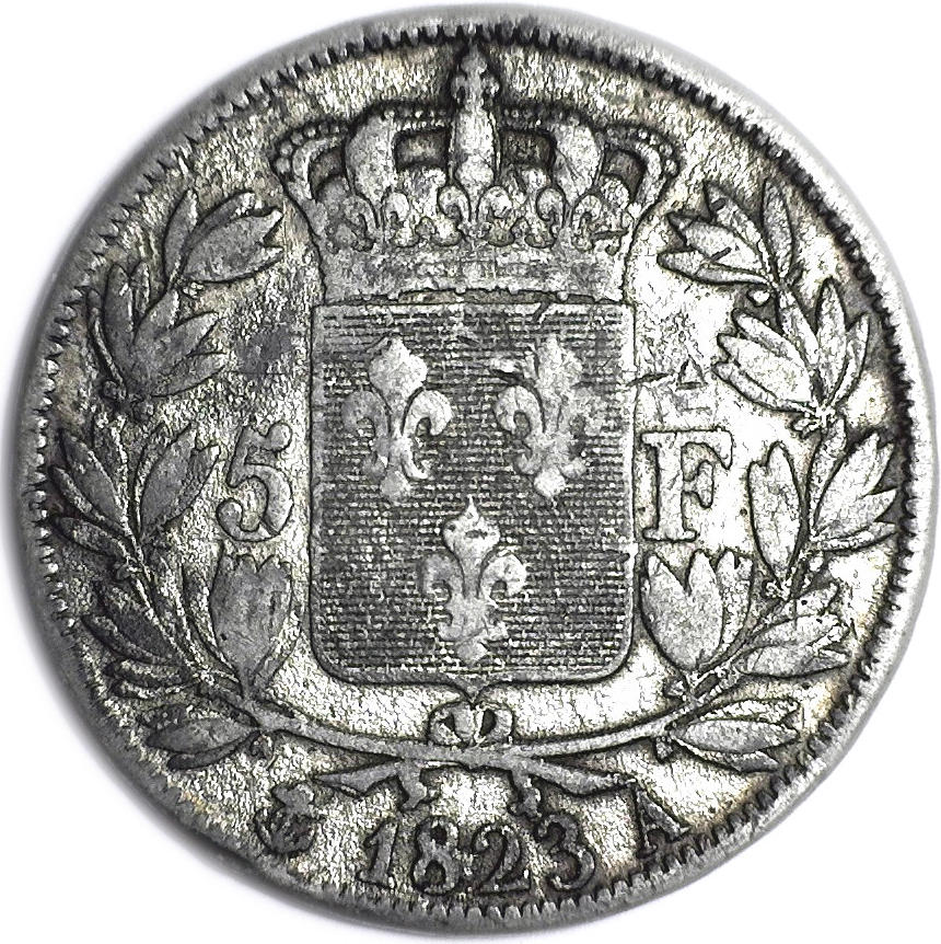 Contemporary-Counterfeit?--1824-5-Franc