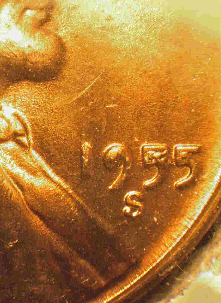 A-Funfilled-55,1955-S-1MM-002-Die-Chips-In-Date,-Cracked-Skull