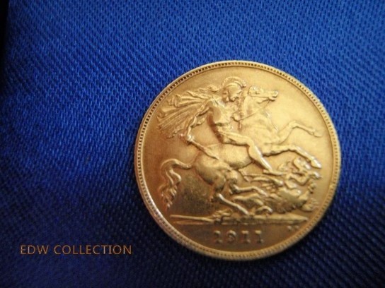 1911--Half--Sovereign-Perth-Mint