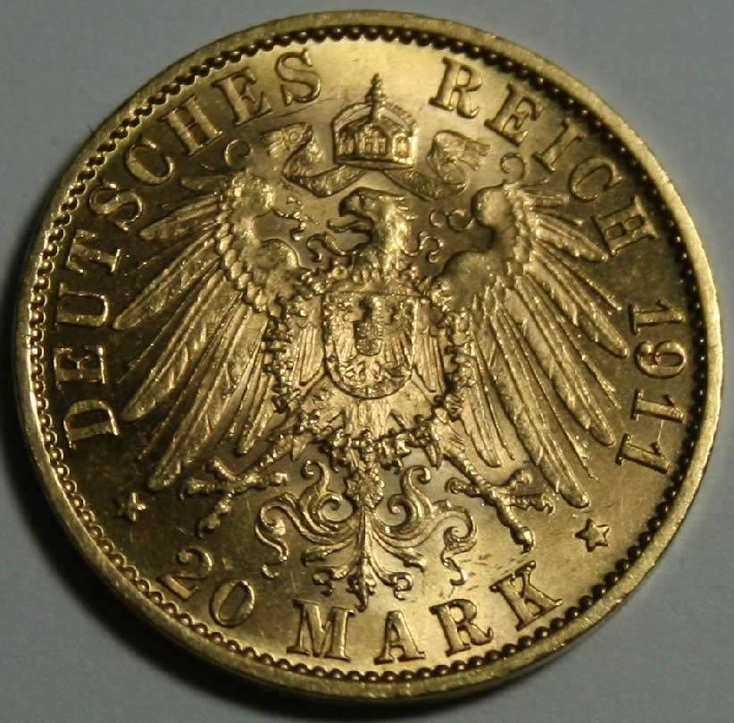 20-Mark-Hessen-Germany-1911