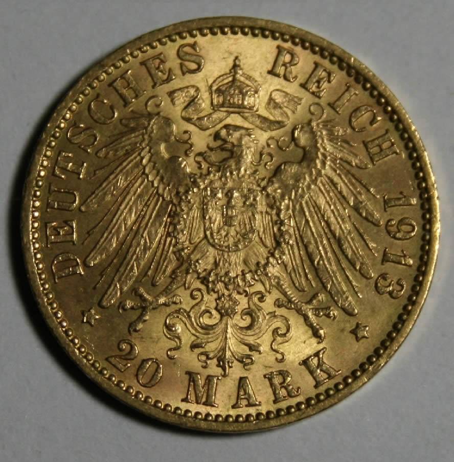 20-Mark-Hamburg-Germany-1913