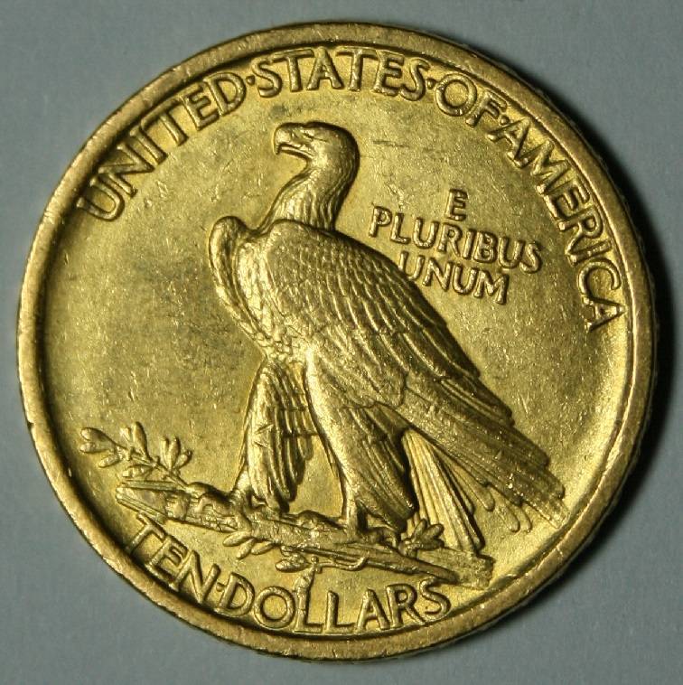 Your-Opinion:-10-Dollar-1908-Indian-Head-No-Motto