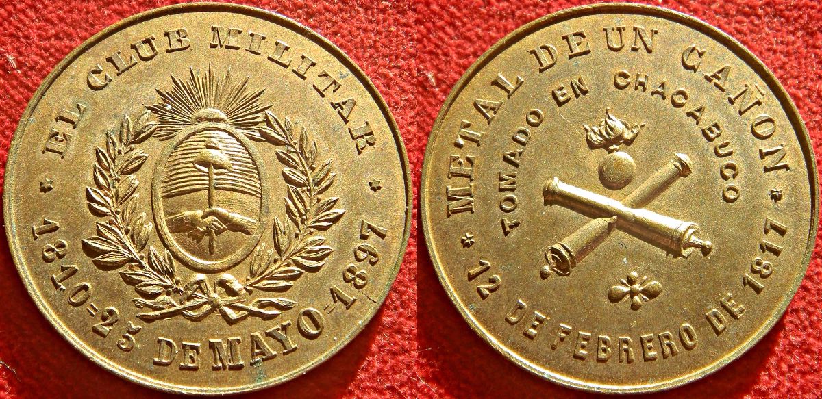 Argentinian-Medal-Made-From-Spanish-Cannons