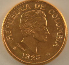Gold-1925-5-Peso-Colombia
