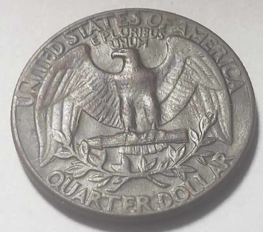 1974-Washington-Quarter---No-Mint-Missing-Clad-On-Both-Sides-Quarter