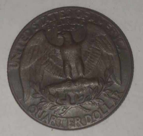 1974-Washington-Quarter---No-Mint-Missing-Clad-On-Both-Sides-Quarter