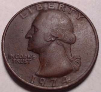 1974-Washington-Quarter---No-Mint-Missing-Clad-On-Both-Sides-Quarter