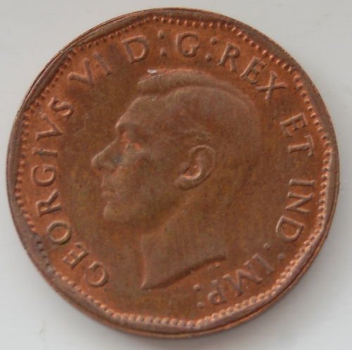Canada-5-Cents-Tombac,-1944