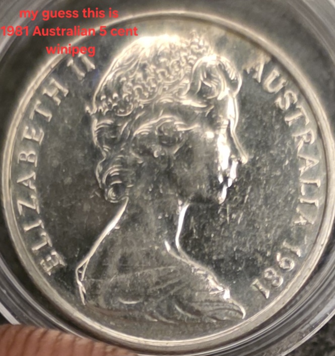 1981-Australian-5-Cent-Die-Clash-Reverse/Obverse