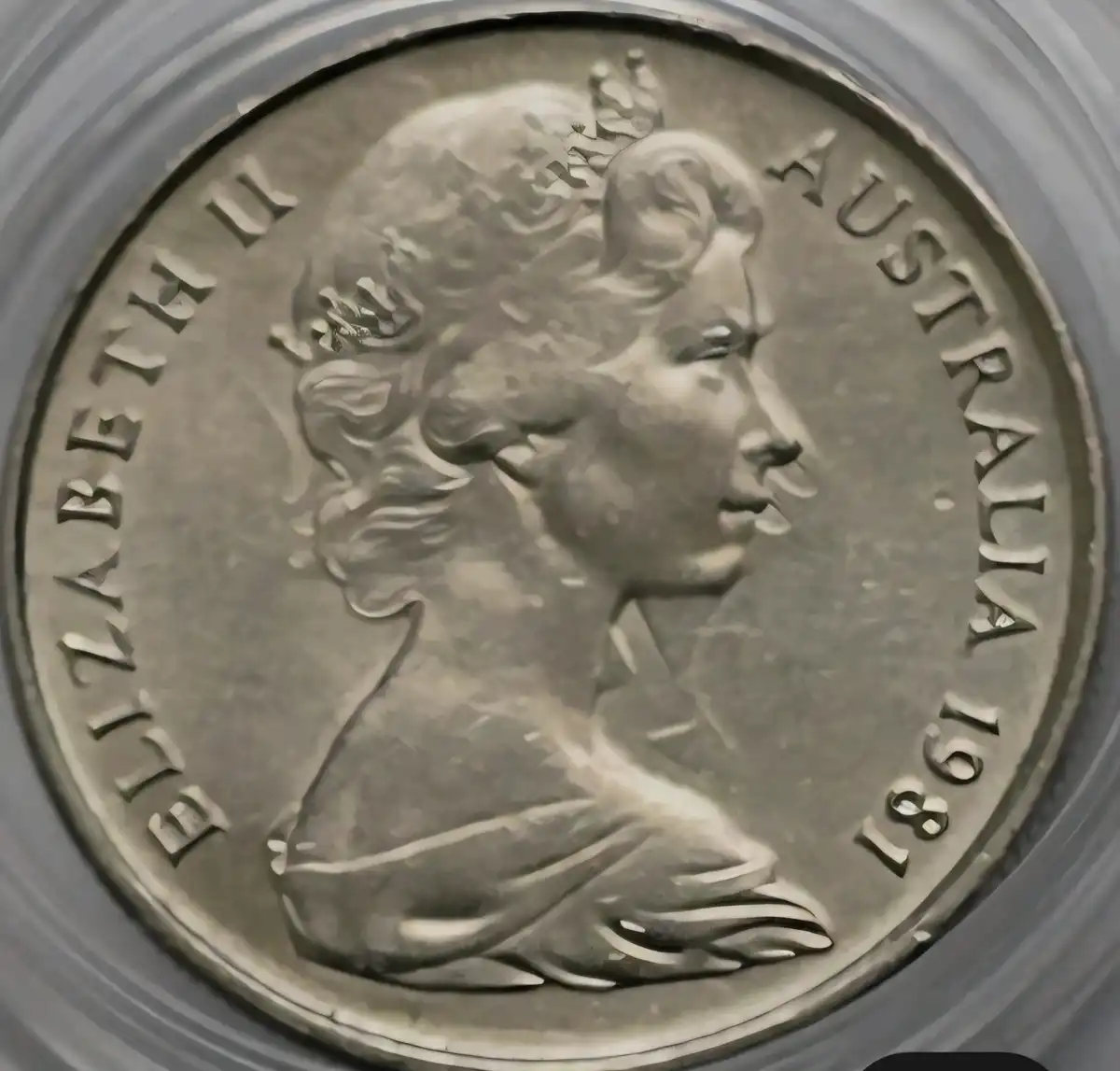1981-Australian-5-Cent-Die-Clash-Obverse/Reverse