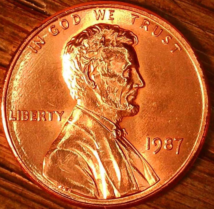 1987-P-Lincoln-Zinc-Nice-Coin