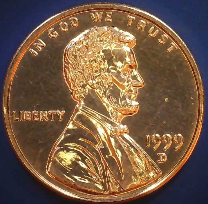 1999-D-Lincoln-Cent-With-A-Proof-Look