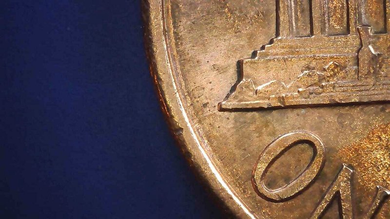 1991-P-Lincoln-Memorial-Cent-W/Four-Die-Cracks