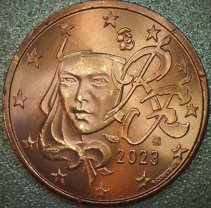 2023-France-2-Euro-Cent-Interesting-Coin