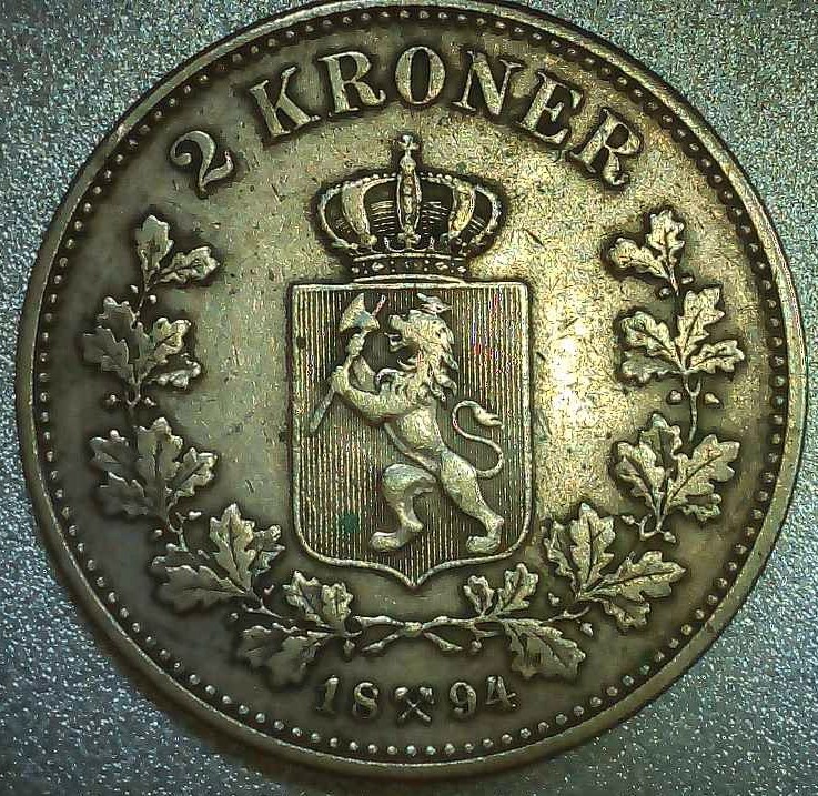 1894-Norway-2-Kroner-King-Oscar-2ed