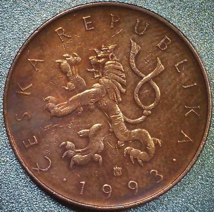 1993-10-Korun-Copper-Plated-Steel-Coin