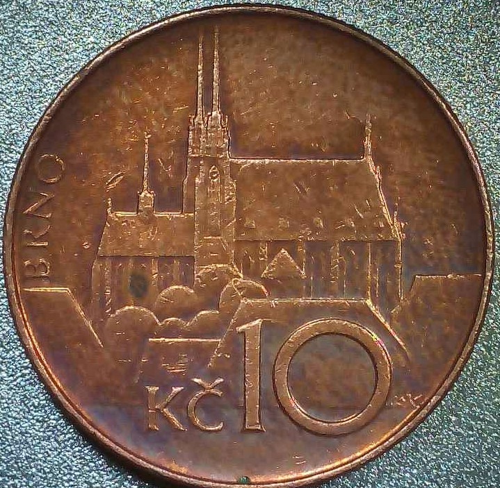 1993-10-Korun-Copper-Plated-Steel-Coin