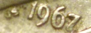 1967-Roosevelt-Dime.-With-Double-Lettering