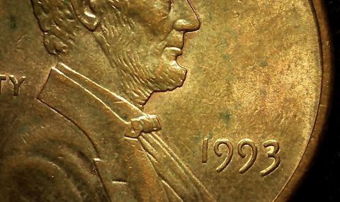 1993-Penny-Error-Or-PMD?-Top-Of-Letters-In-United-Blurred-To-The-Rim