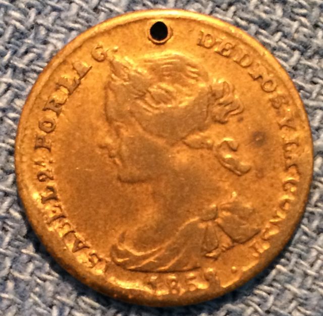 Unknown-1868-Spanish-Coin/Token.