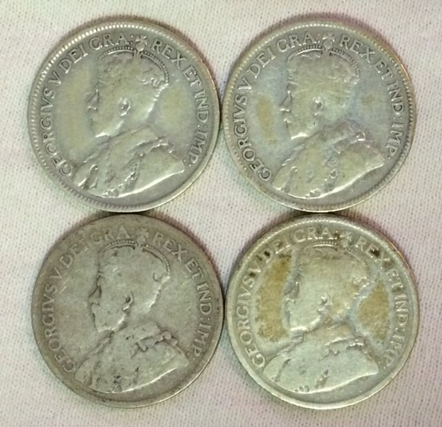 Some-Beat-Up-George-V-Quarters