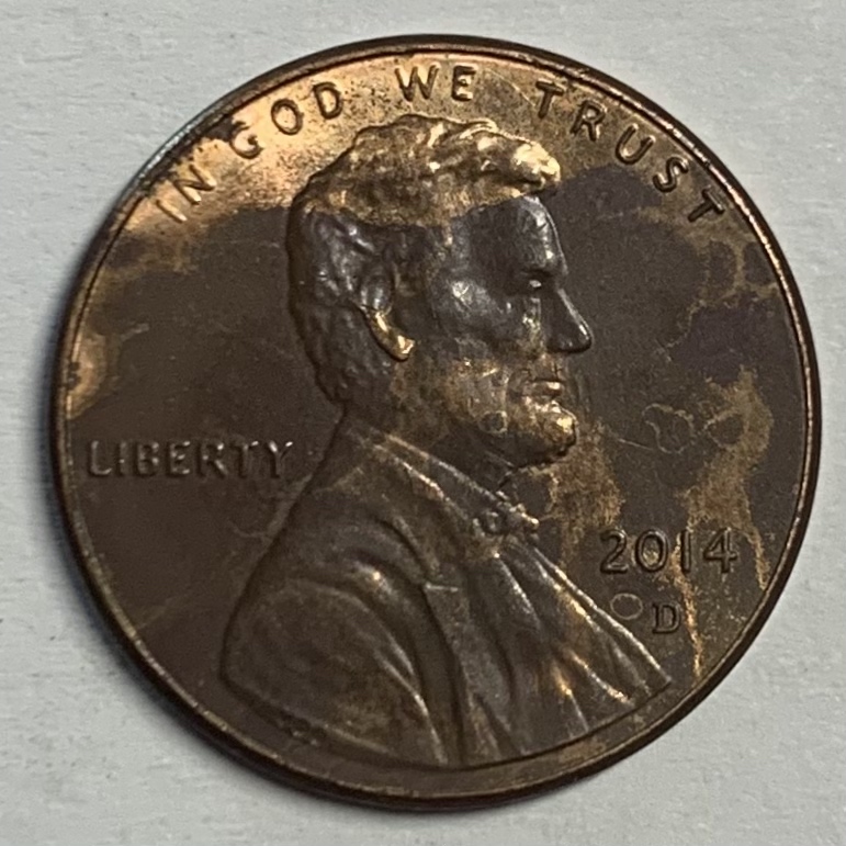 2014-D-Lincoln-Cent-Plating-Error-Or-PMD/Ed?