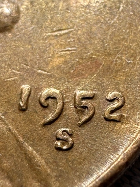 1952-S-Cent--5-Under-Another-Number