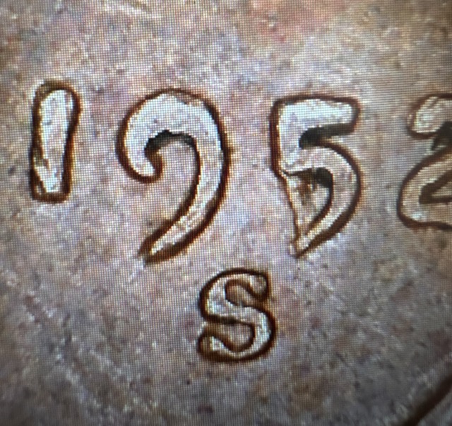 1952-S-Cent--5-Under-Another-Number