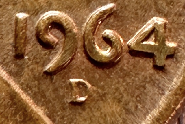 1964-D-Lincoln-Memorial-Cent-RPM-011,-Die-Chip