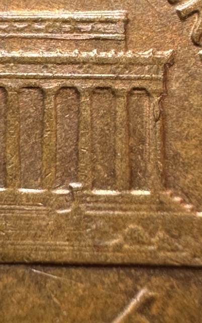 1964-D-Lincoln-Memorial-Cent-RPM-011,-Die-Chip