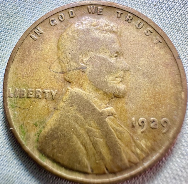 1929-Lincoln-Cent--Pre-Cud-