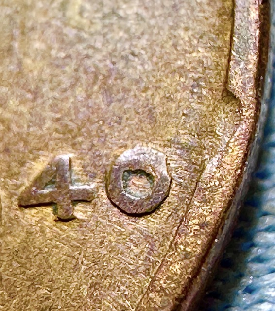 1940-Lincoln-Cent--Die-Chip-