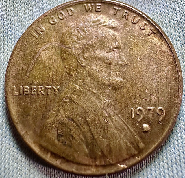1979-D-Lincoln-Cent--Lam,-Ridge-Ring,-Greaser-And-Die-Chip-
