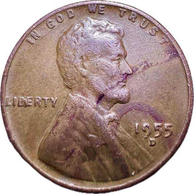 1955-D-Lincoln-Wheat-Cent-BIE-Also-Lam?