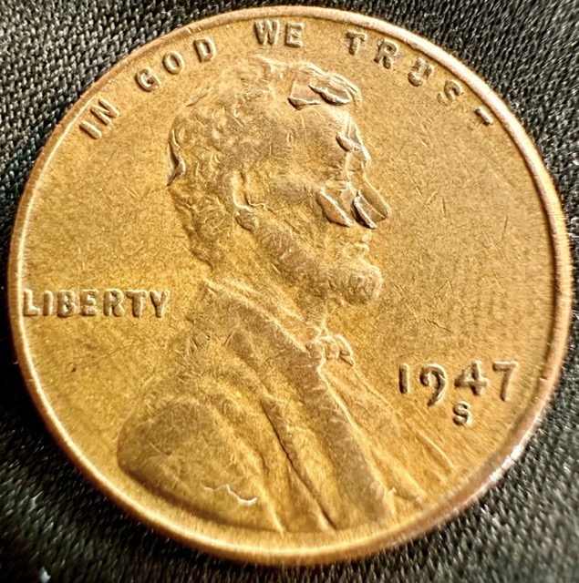 1947-S-Lincoln-Cent-FS-504-Trumpet-Tail-?