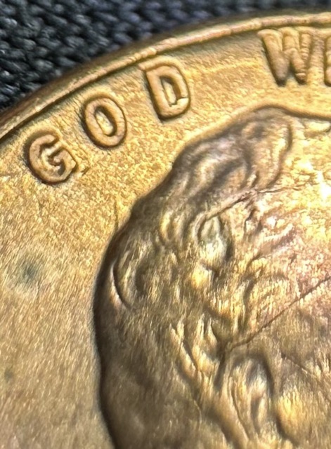 1960-D-Lincoln-Cent-Bie,-Cracked-Skull,-Die-Chips--And-Fold-Over-Lamination?