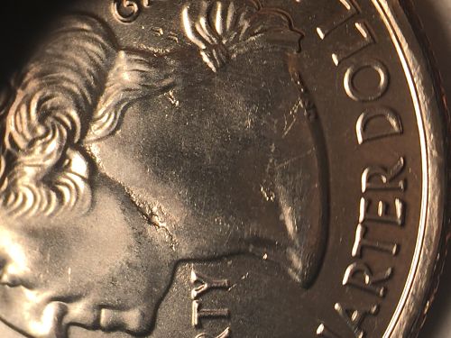 Washingtin-State-Quarter-With-Cavities-And-Cracks