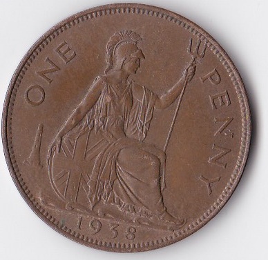 New-Penny-Found-In-Bag-Of-Old-UK-1d