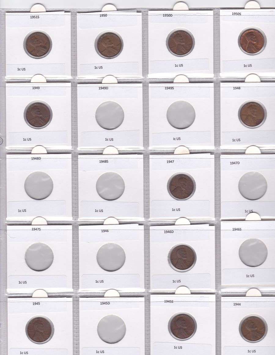 Wheat-Design-Coin-Set-Pages