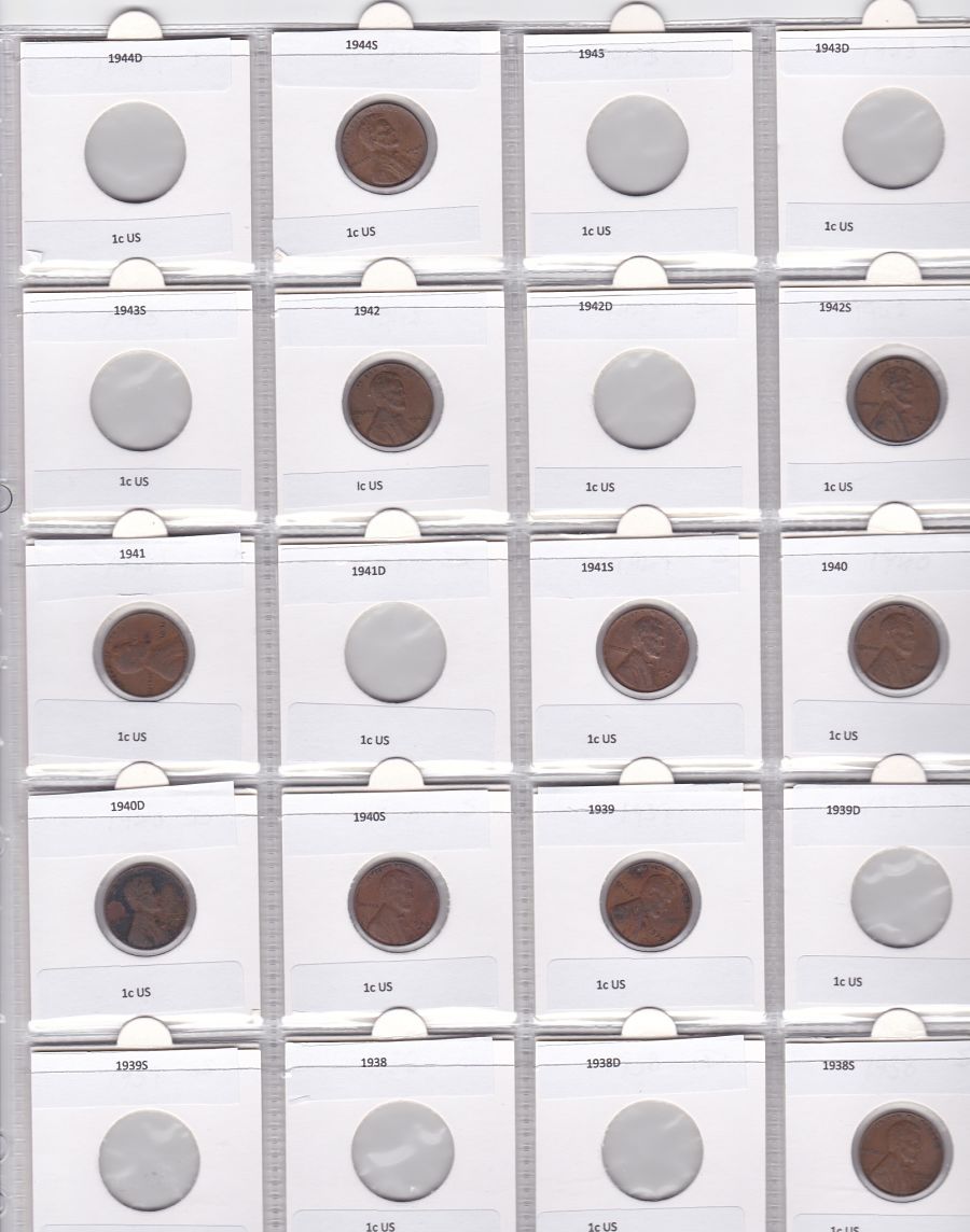 Wheat-Design-Coin-Set-Pages