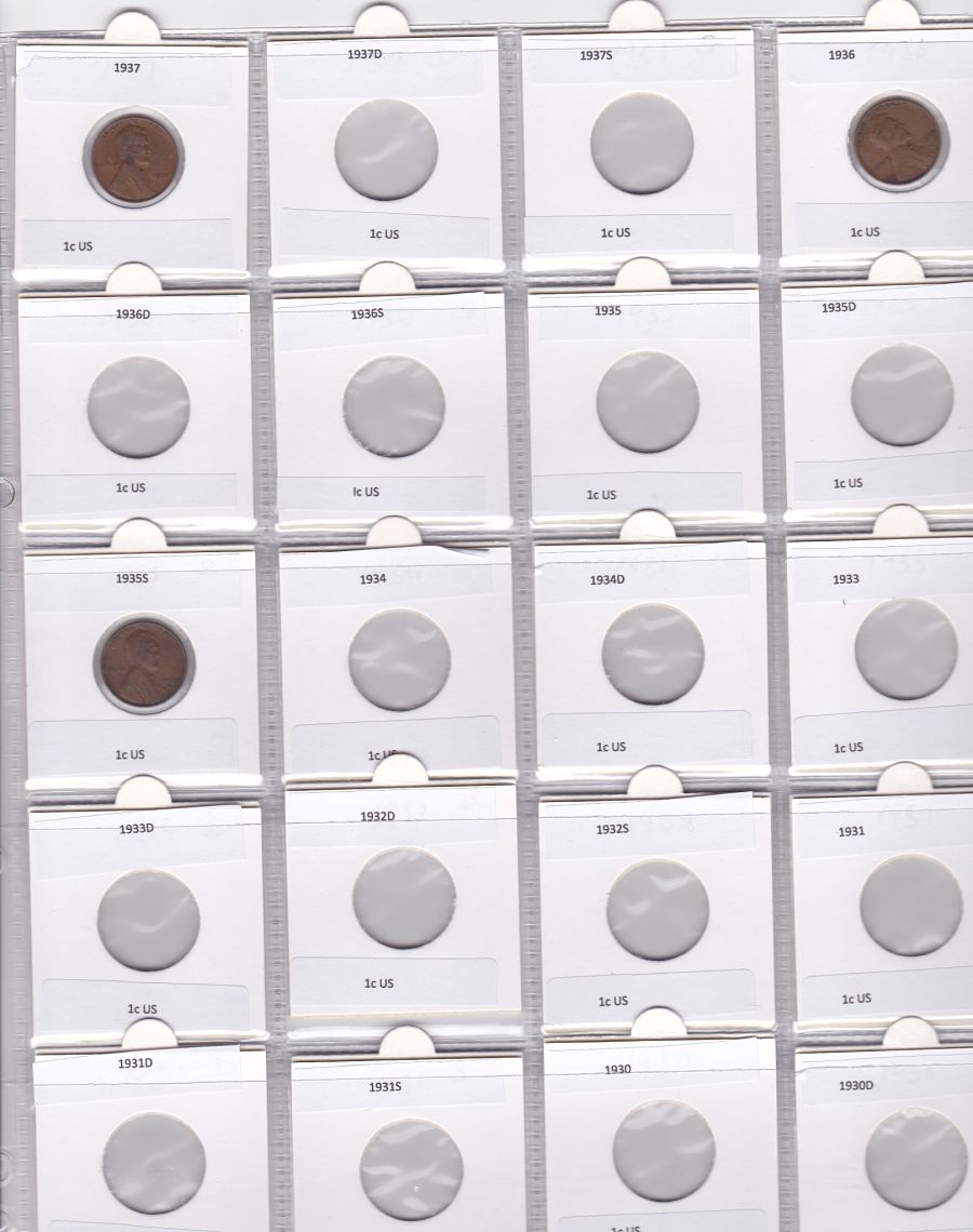 Wheat-Design-Coin-Set-Pages