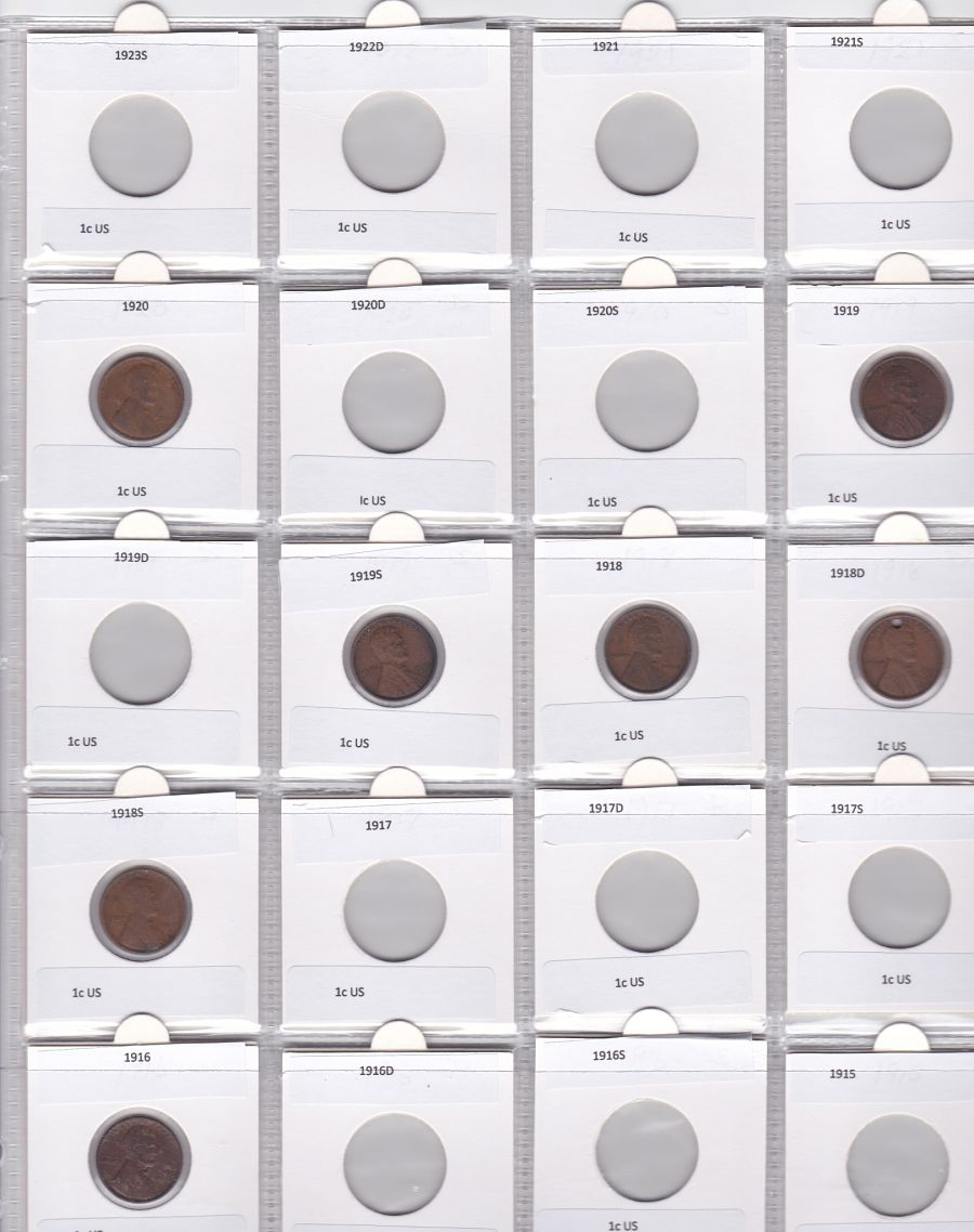 Wheat-Design-Coin-Set-Pages