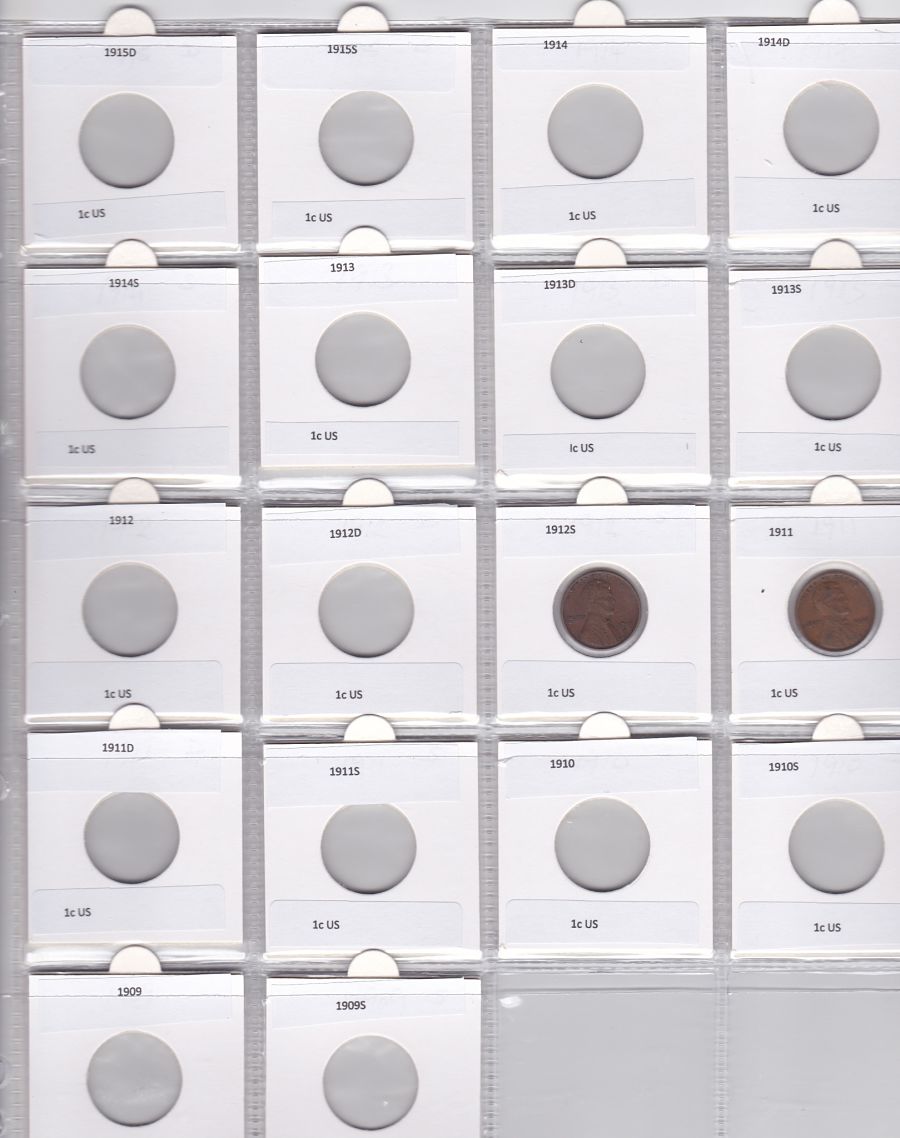 Wheat-Design-Coin-Set-Pages