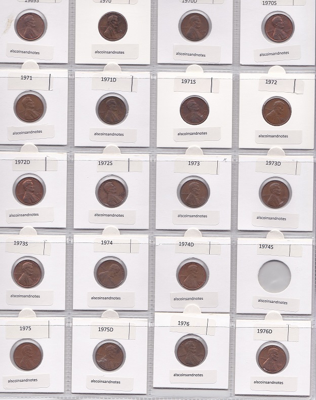 US-1-Cent-Collection-1959-To-2008