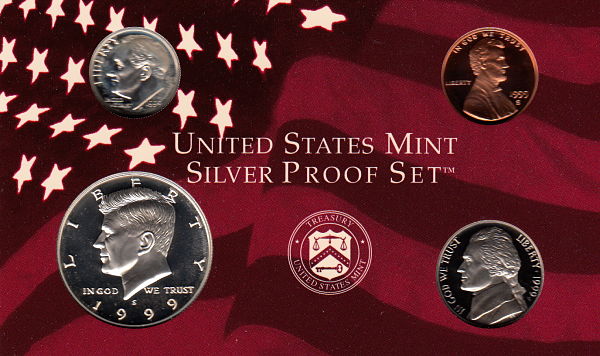 1999-Silver-Proof-Set-Damaged-Or-Desired