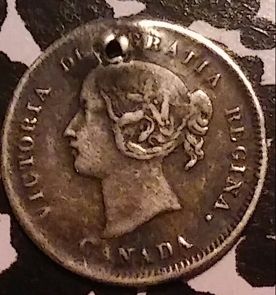 1899-Canada-Nickel-Cool-Looking-To-Bad-Someone-Put-Hole-On-It