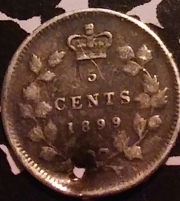 1899-Canada-Nickel-Cool-Looking-To-Bad-Someone-Put-Hole-On-It